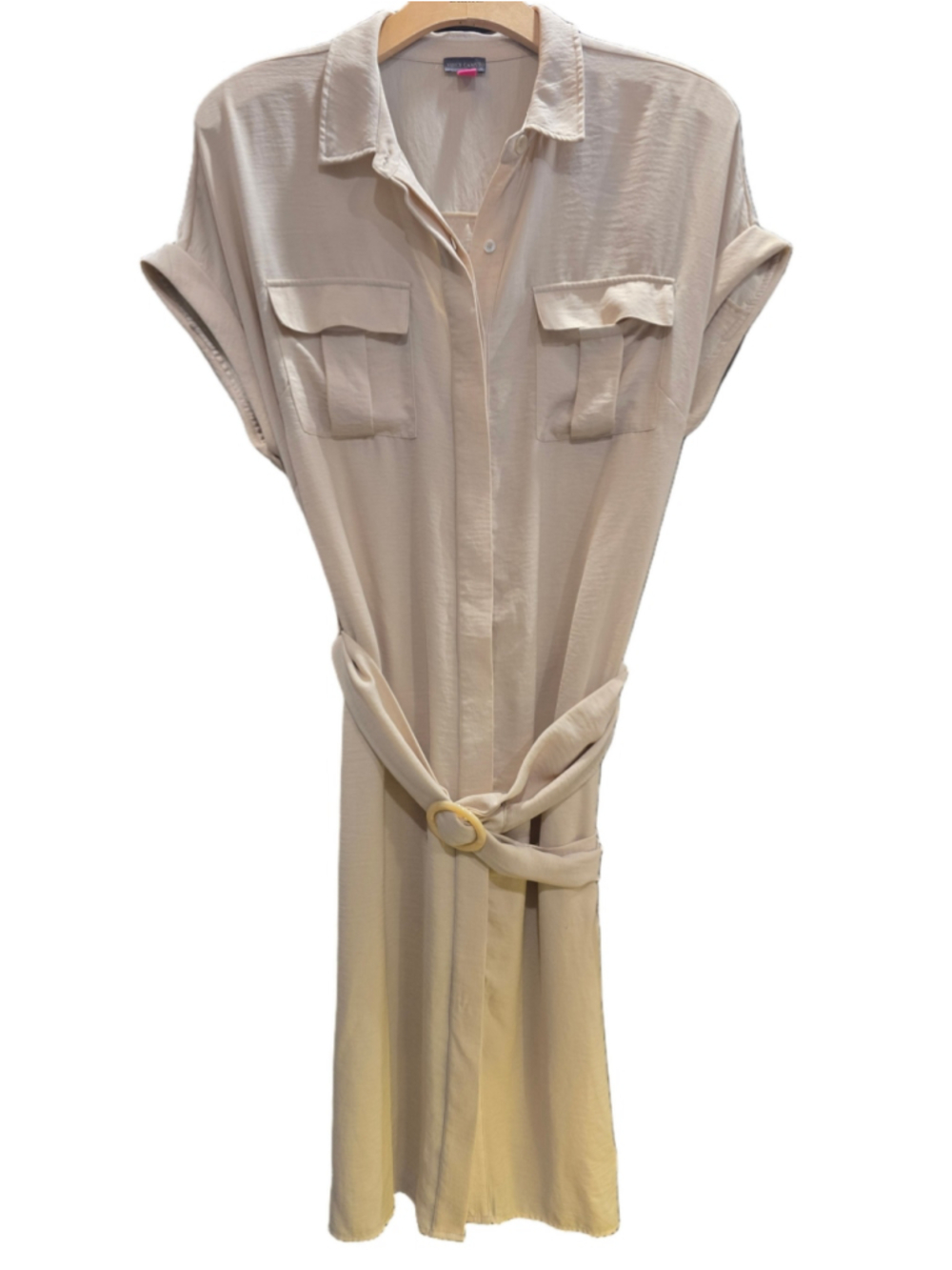 Women's Vince Camuto Beige Shirt Dress, Size 2X